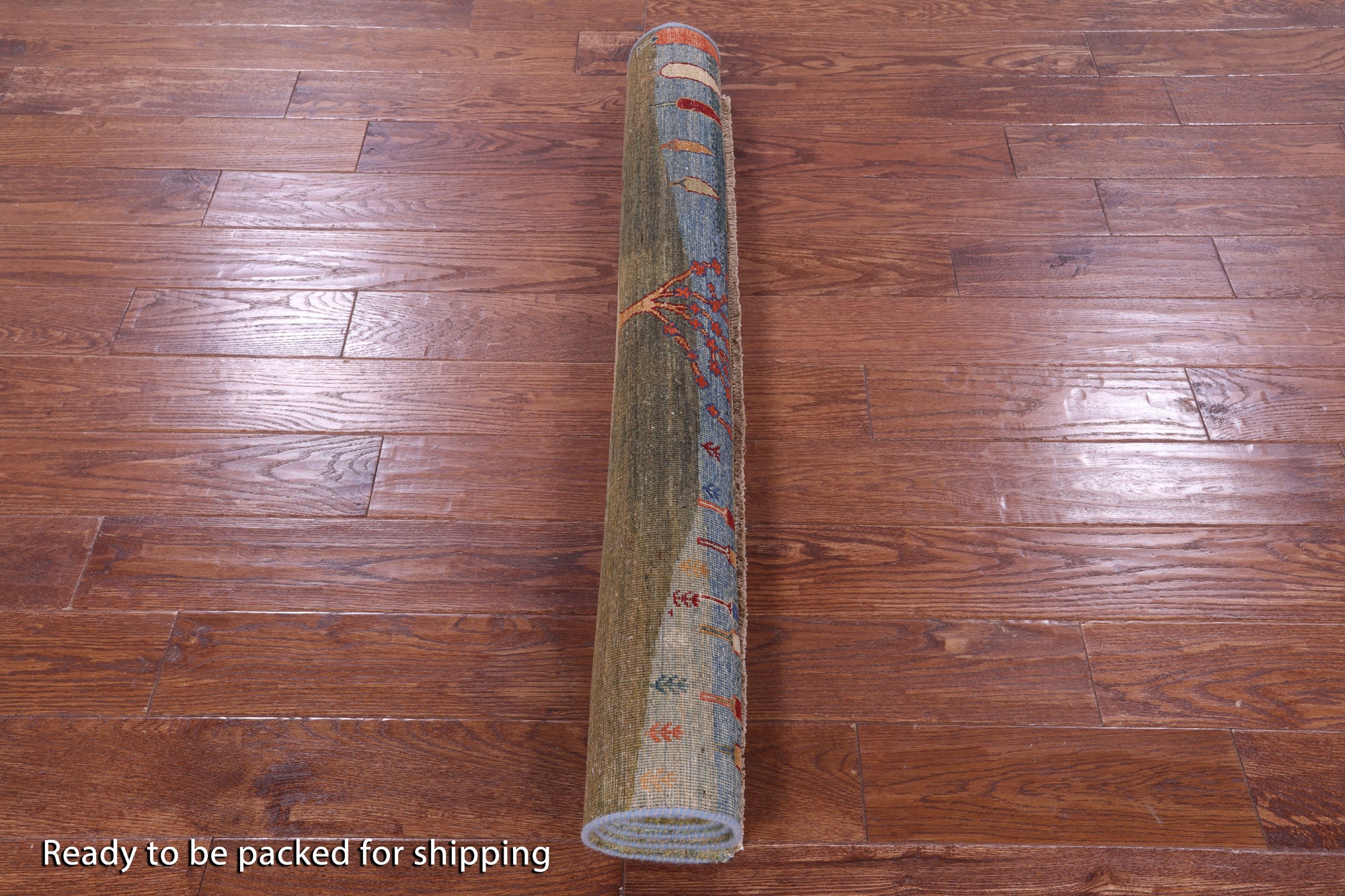 Tribal Persian Gabbeh Hand Knotted Wool Rug - 4' 0" X 5' 9" - Golden Nile