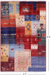 Tribal Persian Gabbeh Hand Knotted Wool Rug - 2' 7" X 4' 0" - Golden Nile