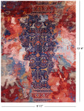 Modern Fine Serapi Hand Knotted Wool Rug - 9' 11" X 13' 4" - Golden Nile