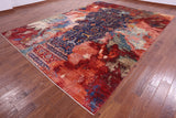 Modern Fine Serapi Hand Knotted Wool Rug - 9' 11" X 13' 4" - Golden Nile