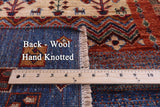 Tribal Persian Gabbeh Hand Knotted Wool Runner Rug - 2' 10" X 9' 10" - Golden Nile