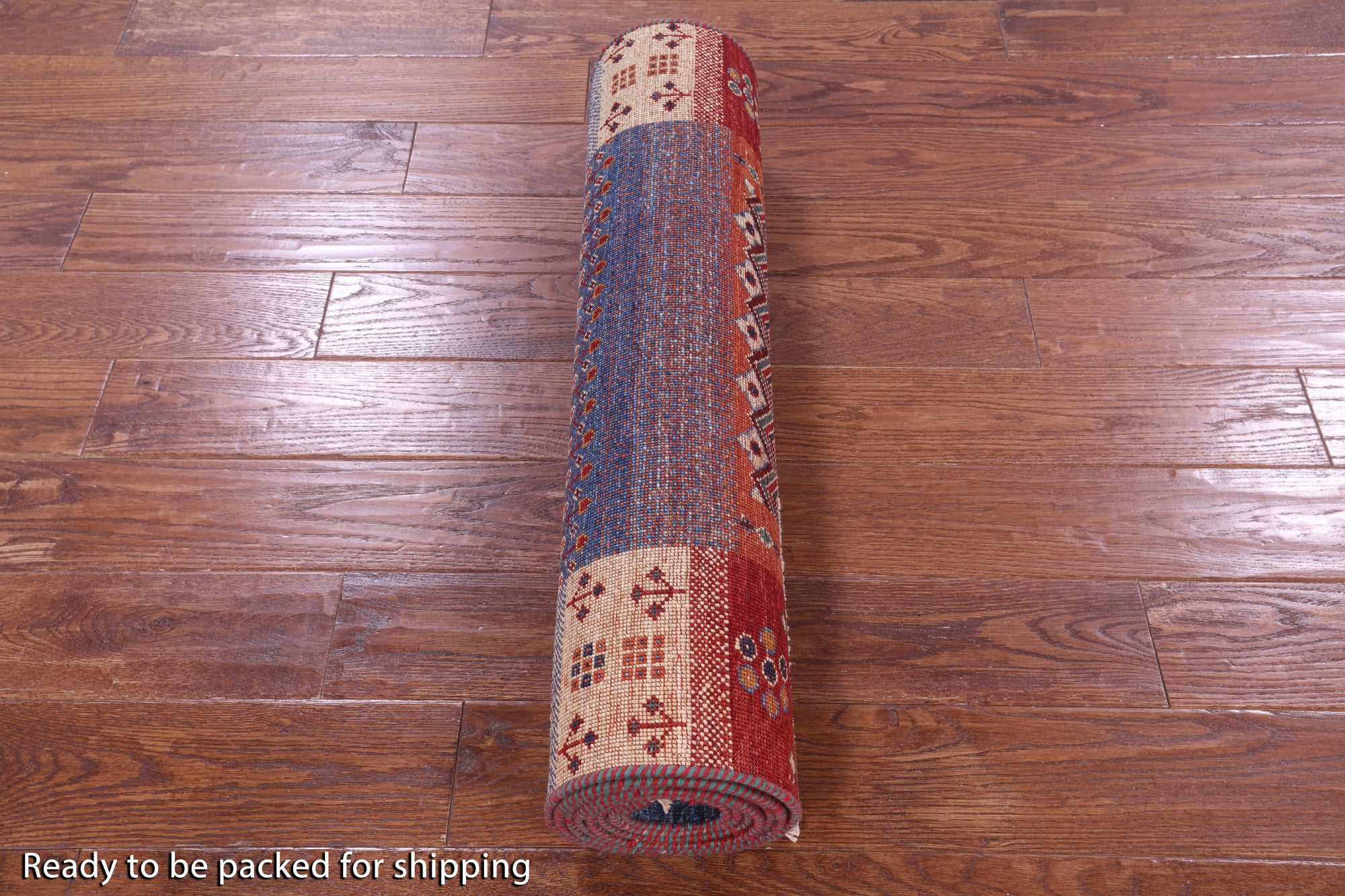 Tribal Persian Gabbeh Hand Knotted Wool Runner Rug - 2' 10" X 9' 10" - Golden Nile