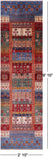 Tribal Persian Gabbeh Hand Knotted Wool Runner Rug - 2' 10" X 9' 10" - Golden Nile