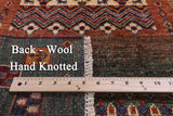 Tribal Persian Gabbeh Hand Knotted Wool Runner Rug - 2' 8" X 9' 10" - Golden Nile