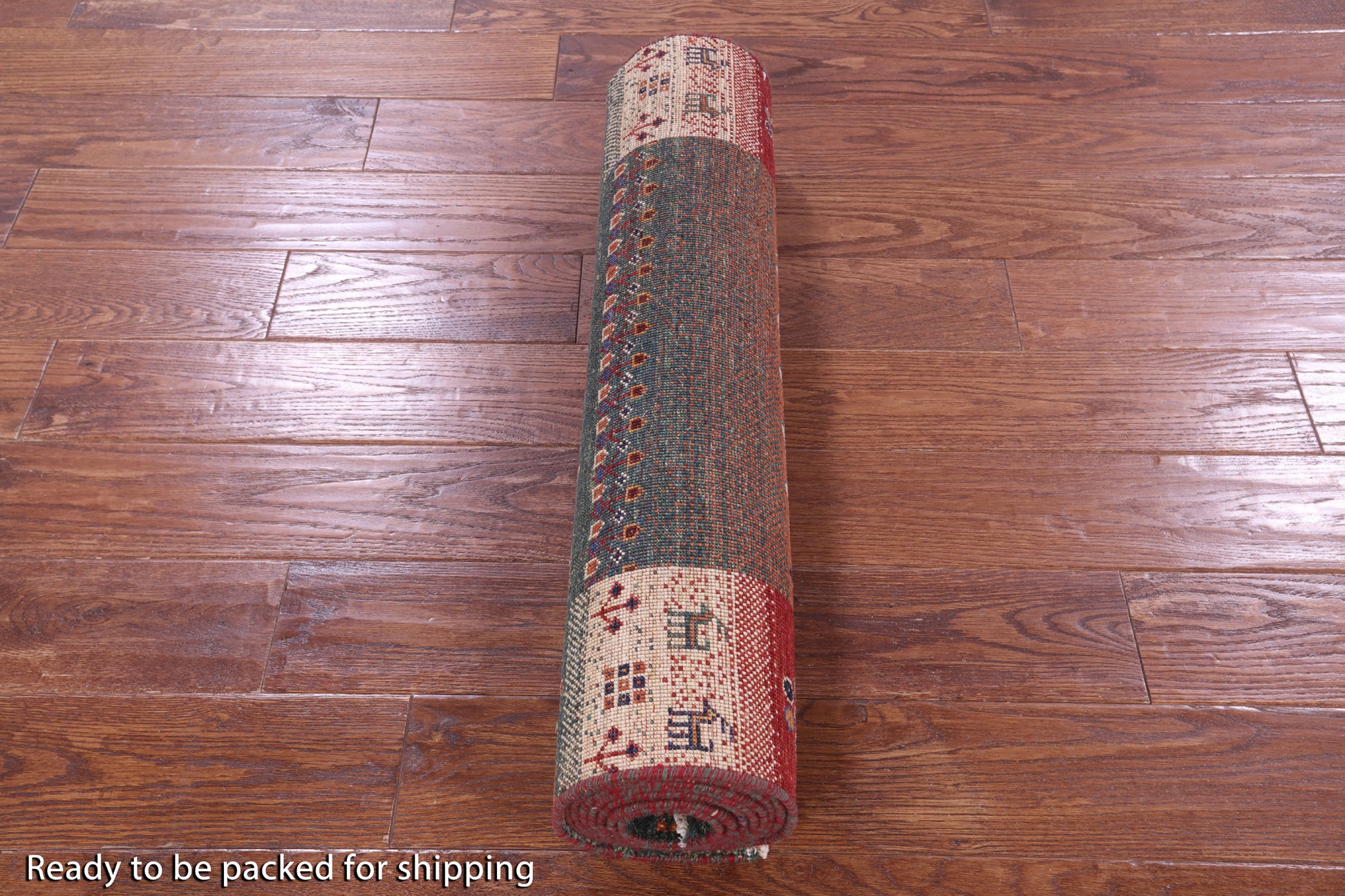 Tribal Persian Gabbeh Hand Knotted Wool Runner Rug - 2' 8" X 9' 10" - Golden Nile