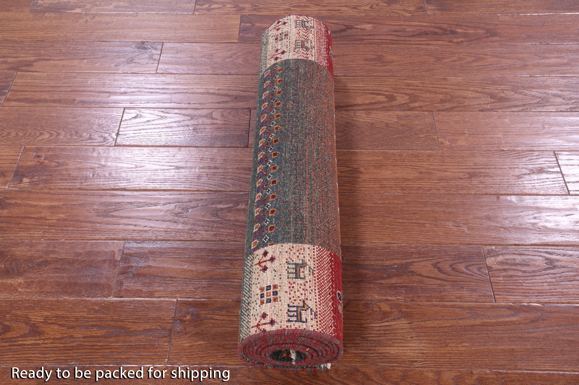 Tribal Persian Gabbeh Hand Knotted Wool Runner Rug - 2' 8" X 9' 10" - Golden Nile