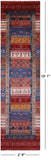 Tribal Persian Gabbeh Hand Knotted Wool Runner Rug - 2' 9" X 10' 1" - Golden Nile