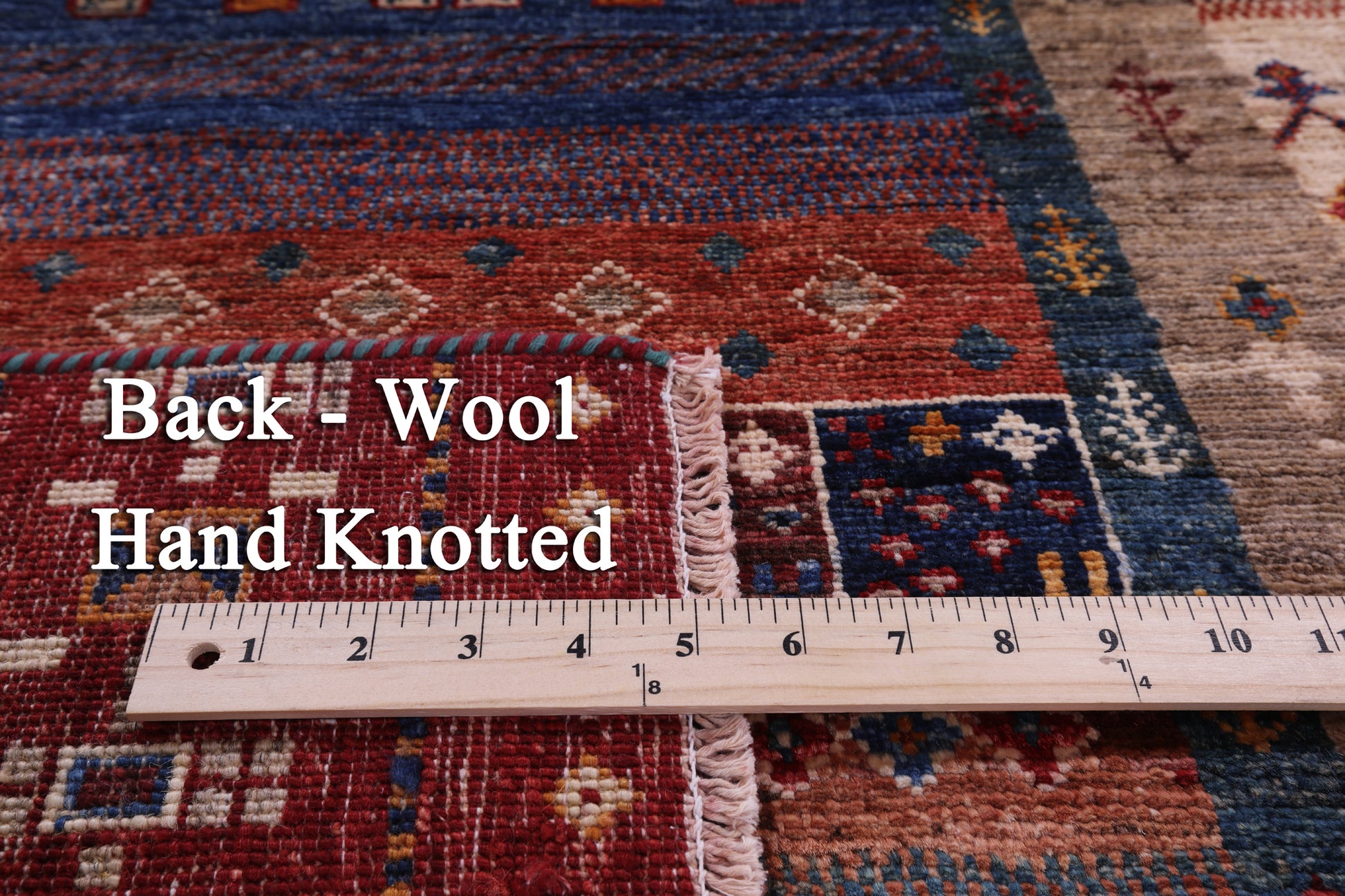 Tribal Persian Gabbeh Hand Knotted Wool Runner Rug - 2' 9" X 10' 1" - Golden Nile
