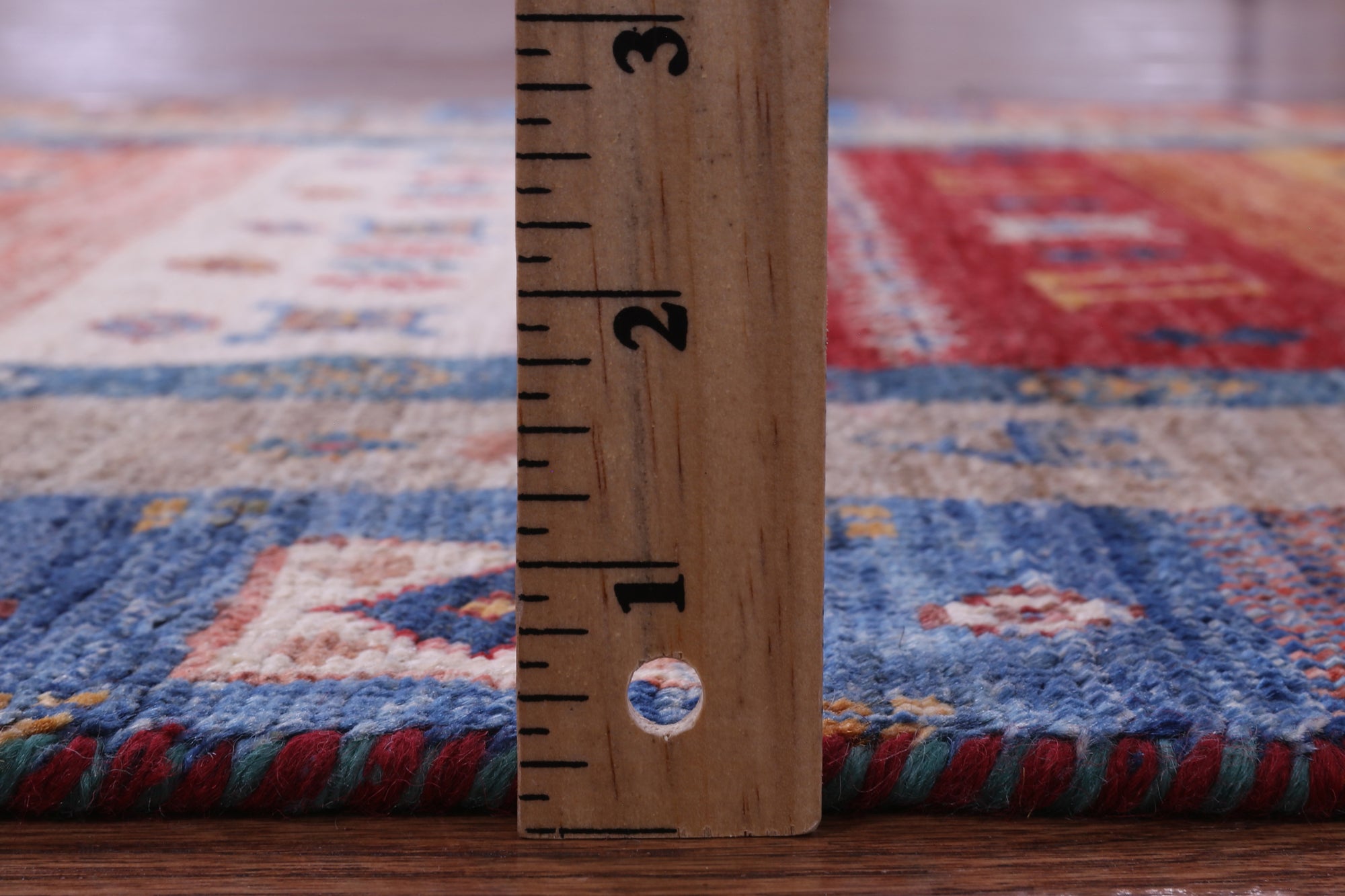 Tribal Persian Gabbeh Hand Knotted Wool Runner Rug - 2' 9" X 10' 1" - Golden Nile