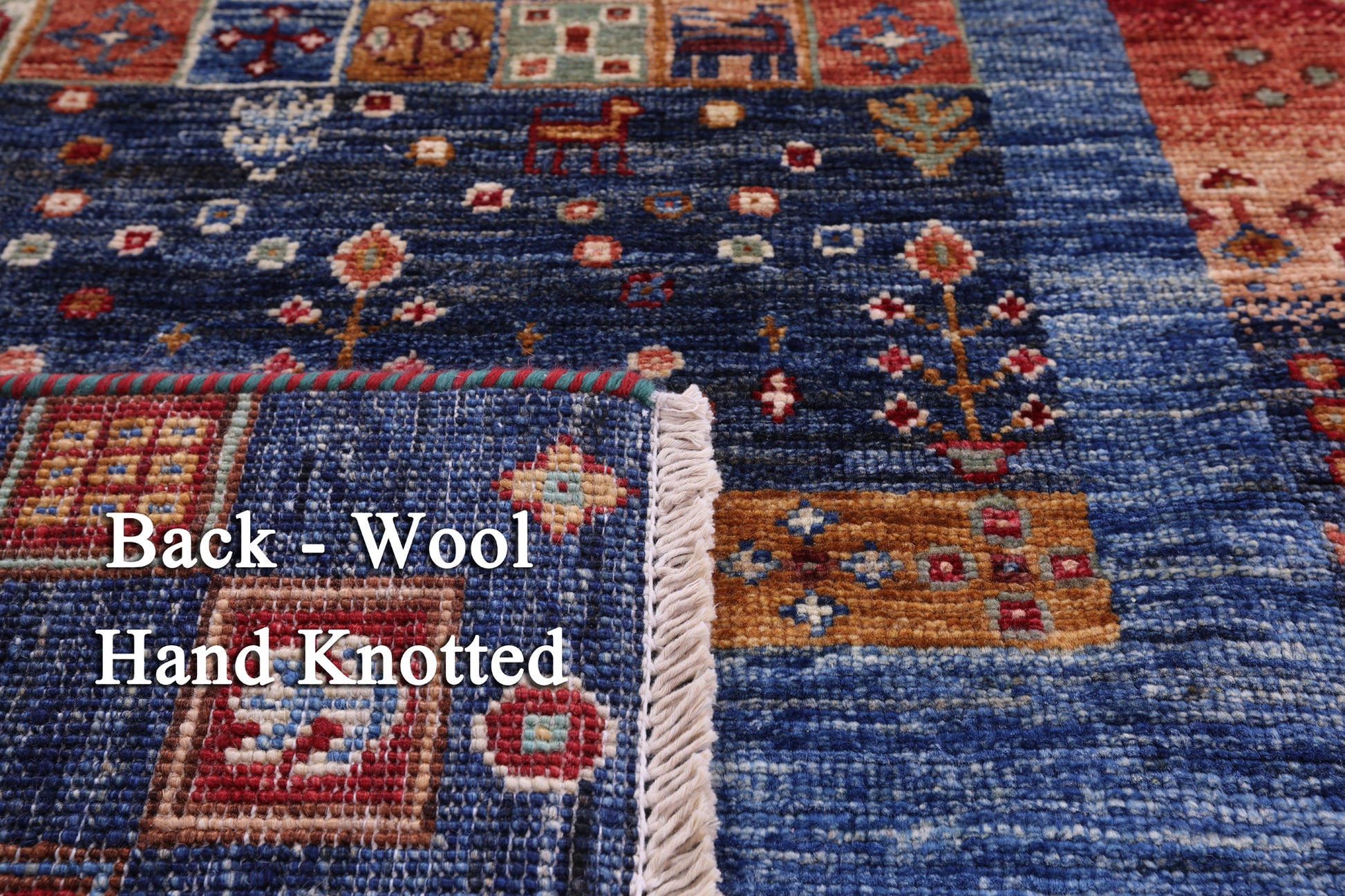 Tribal Persian Gabbeh Hand Knotted Wool Runner Rug - 2' 9" X 10' 0" - Golden Nile