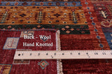 Tribal Persian Gabbeh Hand Knotted Wool Runner Rug - 2' 9" X 9' 7" - Golden Nile