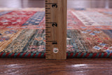 Tribal Persian Gabbeh Hand Knotted Wool Runner Rug - 2' 9" X 9' 7" - Golden Nile