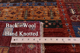 Tribal Persian Gabbeh Hand Knotted Wool Runner Rug - 2' 9" X 9' 8" - Golden Nile