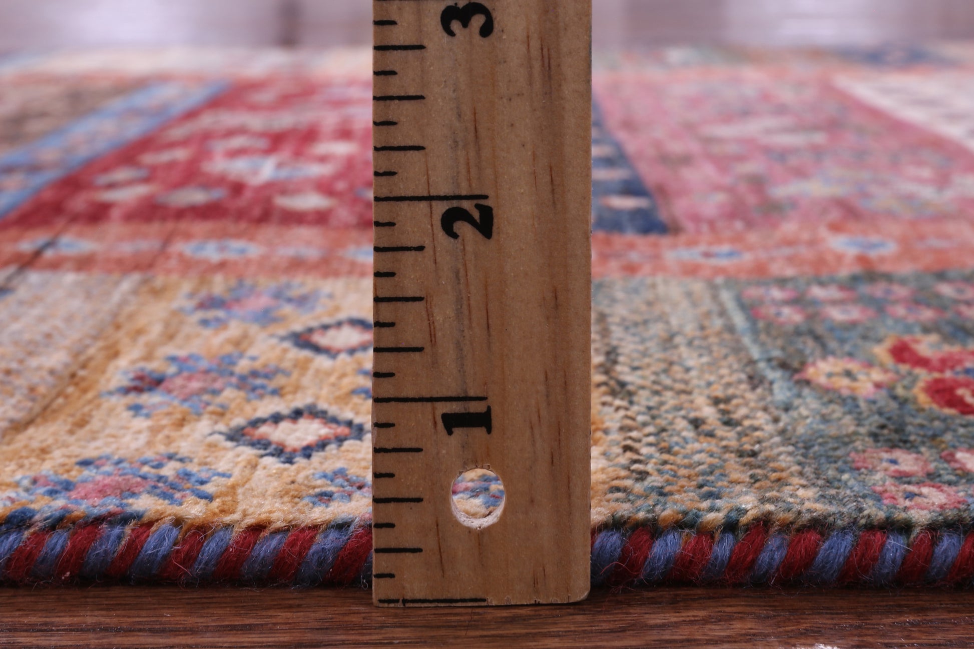 Tribal Persian Gabbeh Hand Knotted Wool Runner Rug - 2' 9" X 9' 8" - Golden Nile
