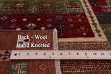 Tribal Persian Gabbeh Hand Knotted Wool Runner Rug - 2' 8" X 8' 2" - Golden Nile