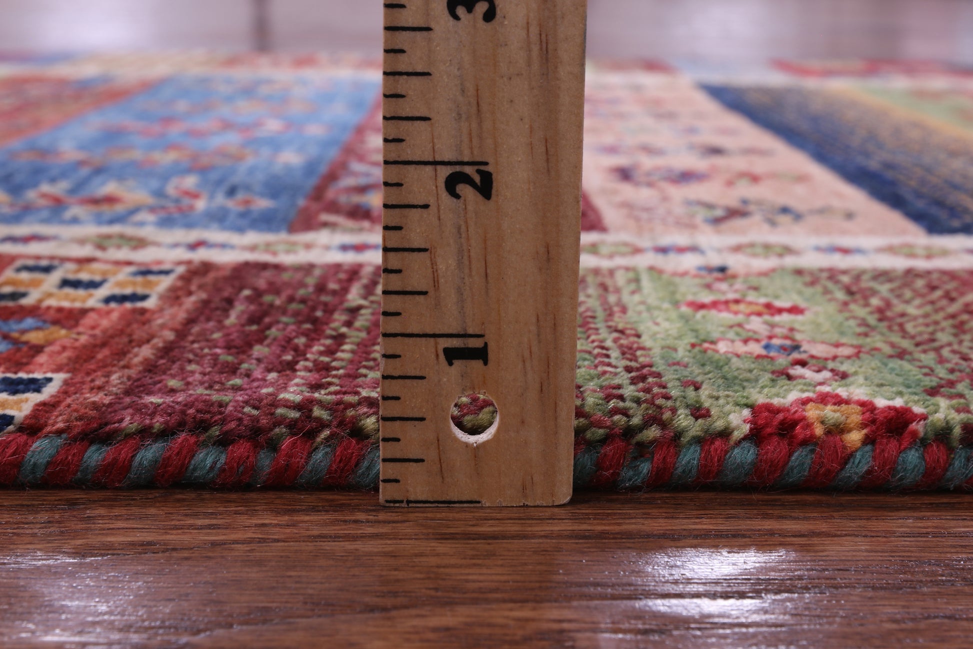 Tribal Persian Gabbeh Hand Knotted Wool Runner Rug - 2' 8" X 8' 2" - Golden Nile