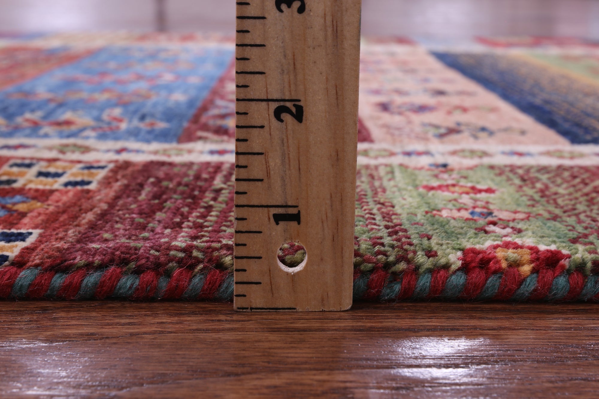Tribal Persian Gabbeh Hand Knotted Wool Runner Rug - 2' 8" X 8' 2" - Golden Nile