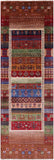 Tribal Persian Gabbeh Hand Knotted Wool Runner Rug - 2' 8" X 8' 2" - Golden Nile