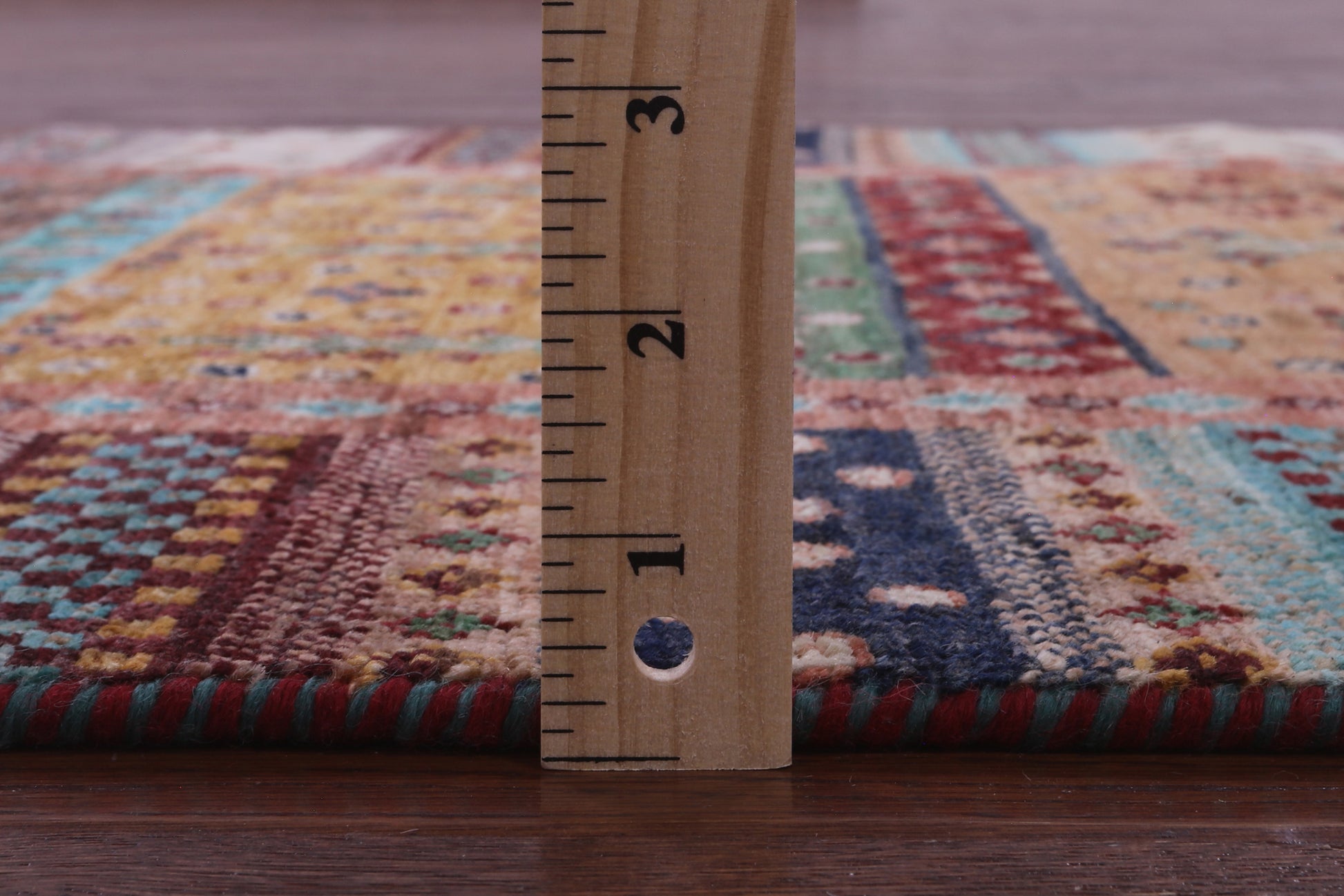 Tribal Persian Gabbeh Hand Knotted Wool Runner Rug - 2' 9" X 9' 11" - Golden Nile