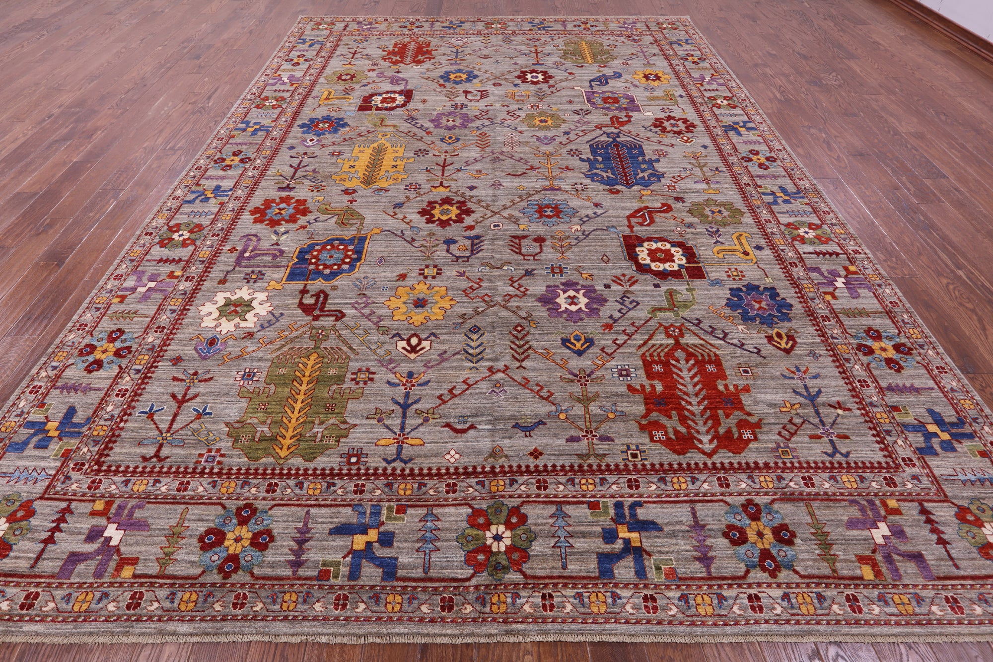 Persian Fine Serapi Handmade Wool Rug - 9' 9" X 13' 6" - Golden Nile