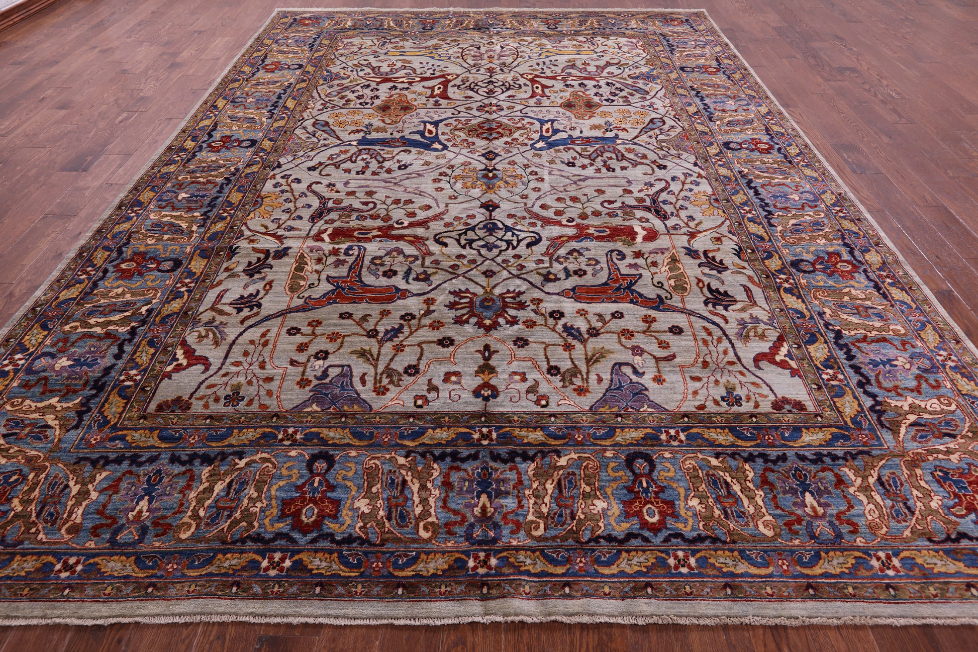 Persian Fine Serapi Hand Knotted Wool Rug - 9' 10" X 13' 9" - Golden Nile
