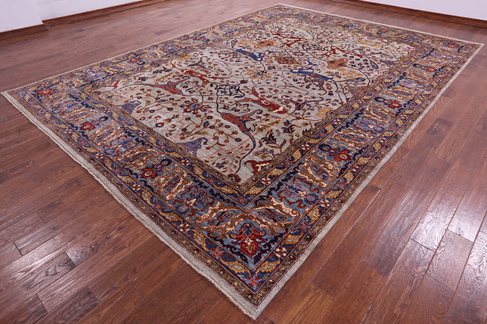 Persian Fine Serapi Hand Knotted Wool Rug - 9' 10" X 13' 9" - Golden Nile