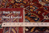 Red Persian Fine Serapi Handmade Wool Rug - 9' 3" X 11' 7" - Golden Nile