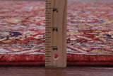 Red Persian Fine Serapi Handmade Wool Rug - 9' 3" X 11' 7" - Golden Nile