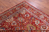 Red Persian Fine Serapi Handmade Wool Rug - 9' 3" X 11' 7" - Golden Nile