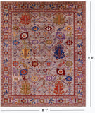 Persian Fine Serapi Hand Knotted Wool Rug - 8' 1" X 9' 9" - Golden Nile