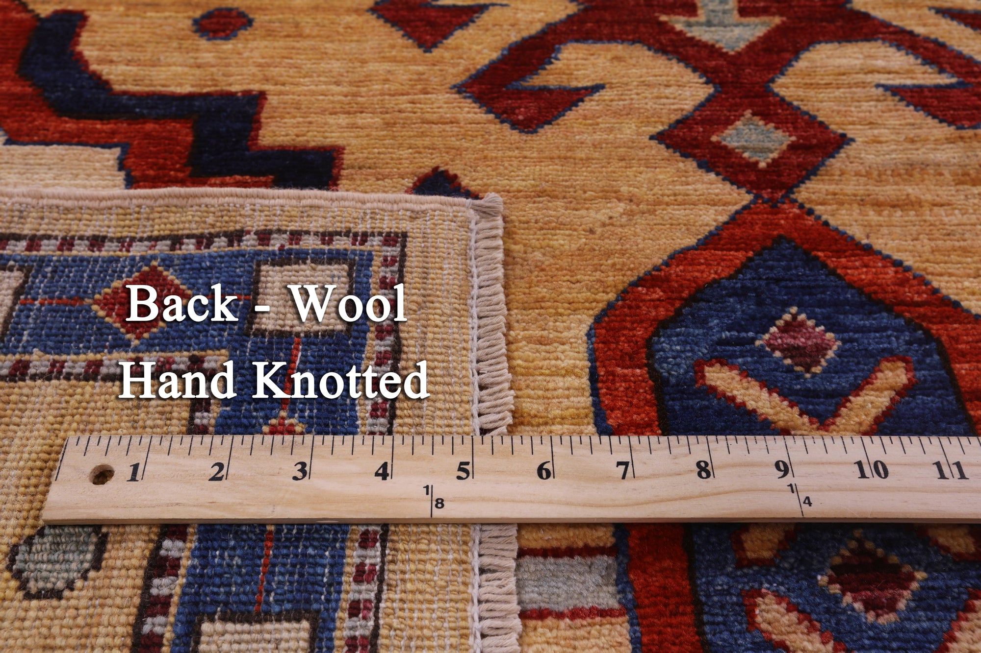 Persian Fine Serapi Hand Knotted Wool Rug - 9' 0" X 11' 9" - Golden Nile