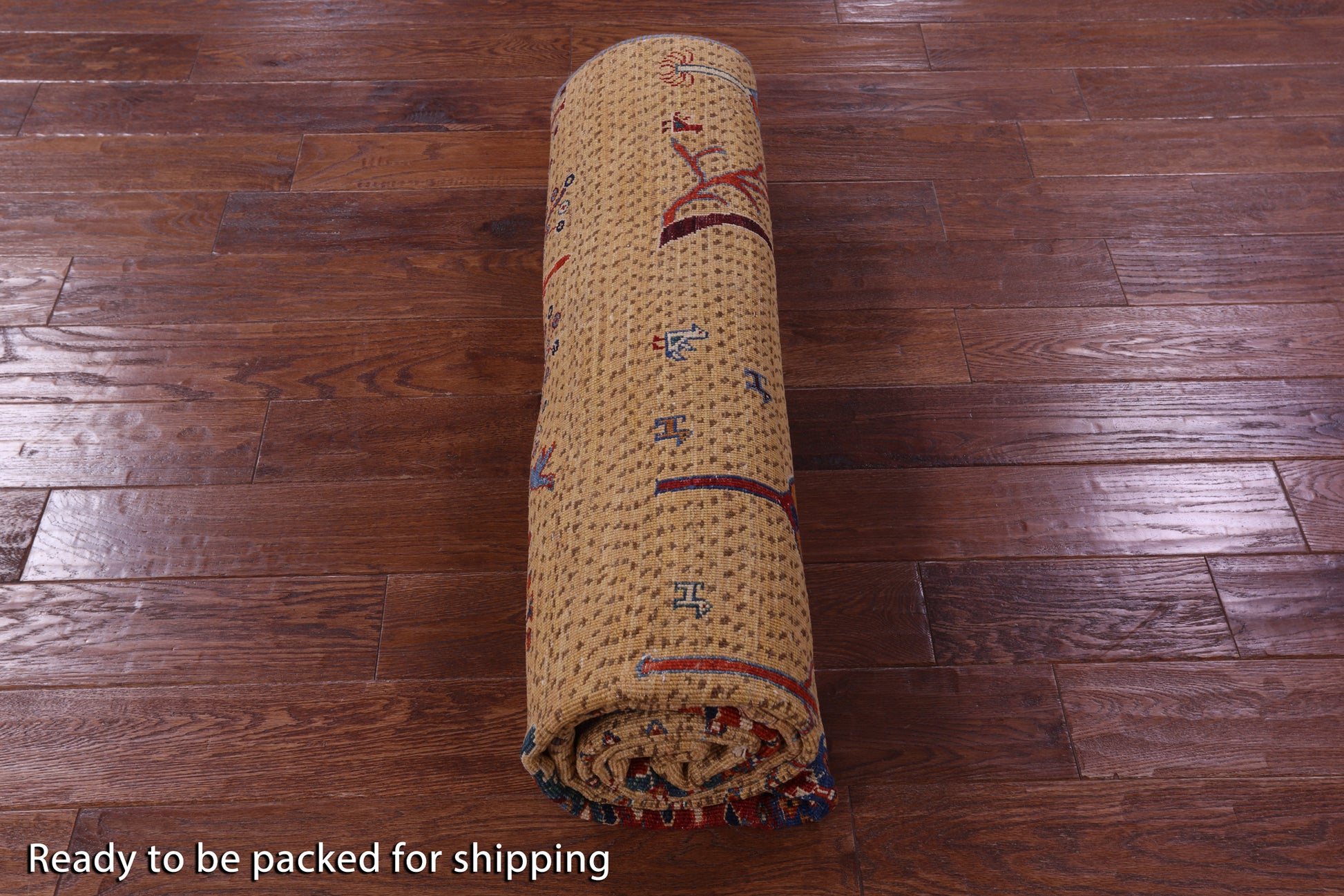 Tribal Persian Gabbeh Handmade Wool Rug - 6' 3" X 9' 8" - Golden Nile