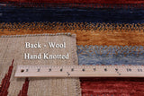 Tribal Persian Gabbeh Hand Knotted Wool Rug - 4' 9" X 6' 7" - Golden Nile