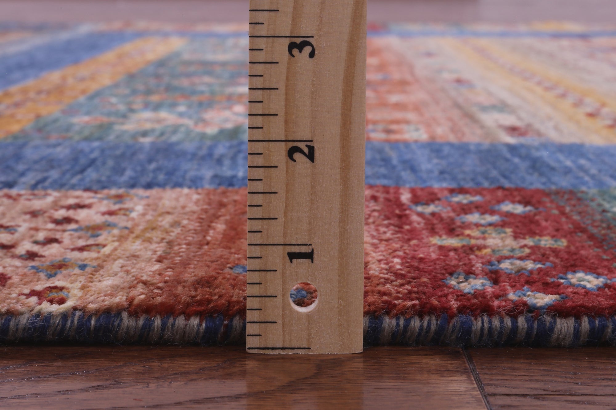 Tribal Persian Gabbeh Hand Knotted Wool Rug - 5' 1" X 6' 8" - Golden Nile