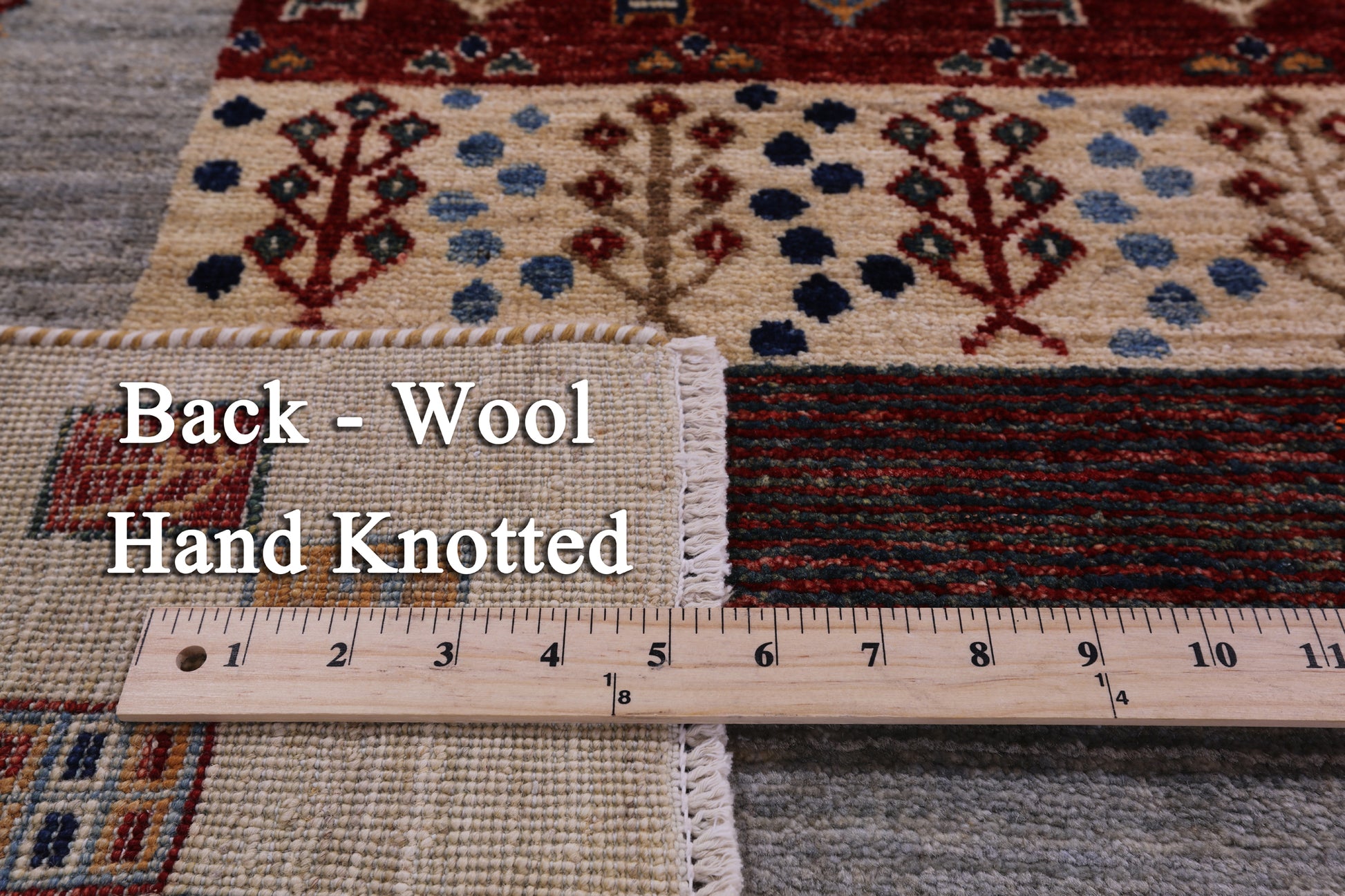 Tribal Persian Gabbeh Hand Knotted Wool Rug - 4' 9" X 6' 9" - Golden Nile