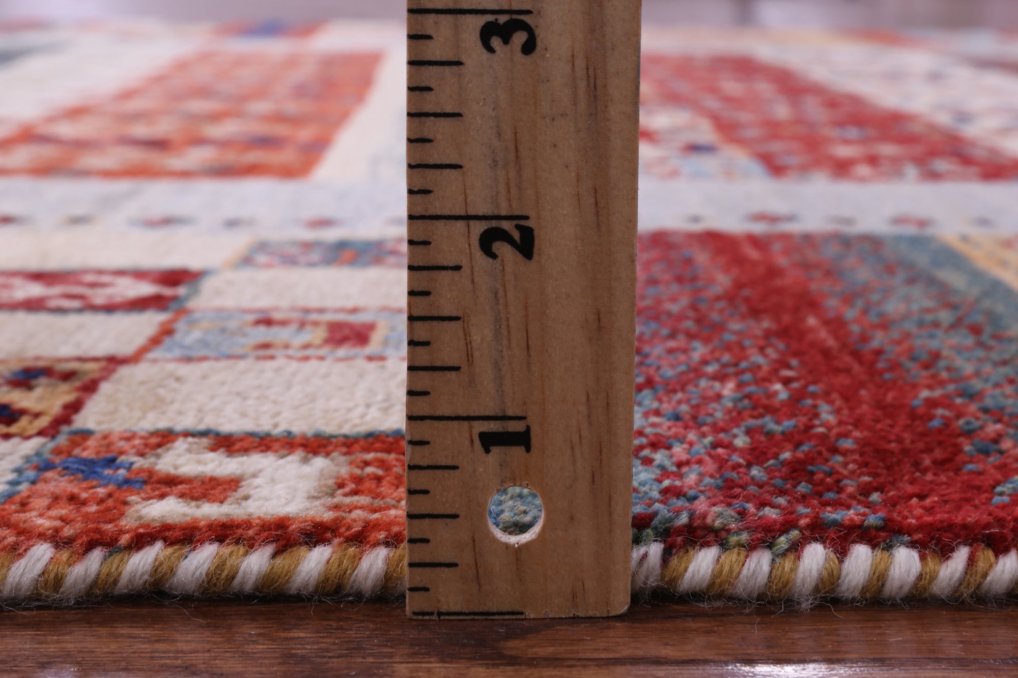 Tribal Persian Gabbeh Hand Knotted Wool Rug - 4' 9" X 6' 9" - Golden Nile