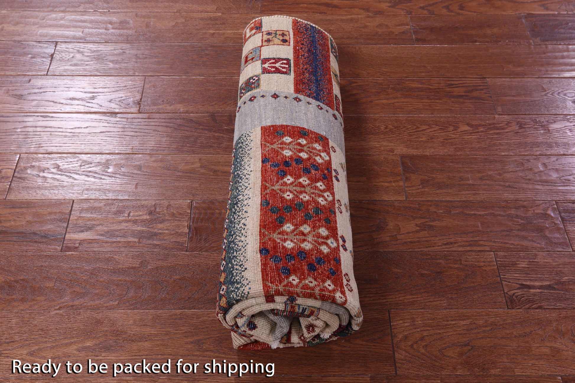 Tribal Persian Gabbeh Hand Knotted Wool Rug - 4' 9" X 6' 9" - Golden Nile