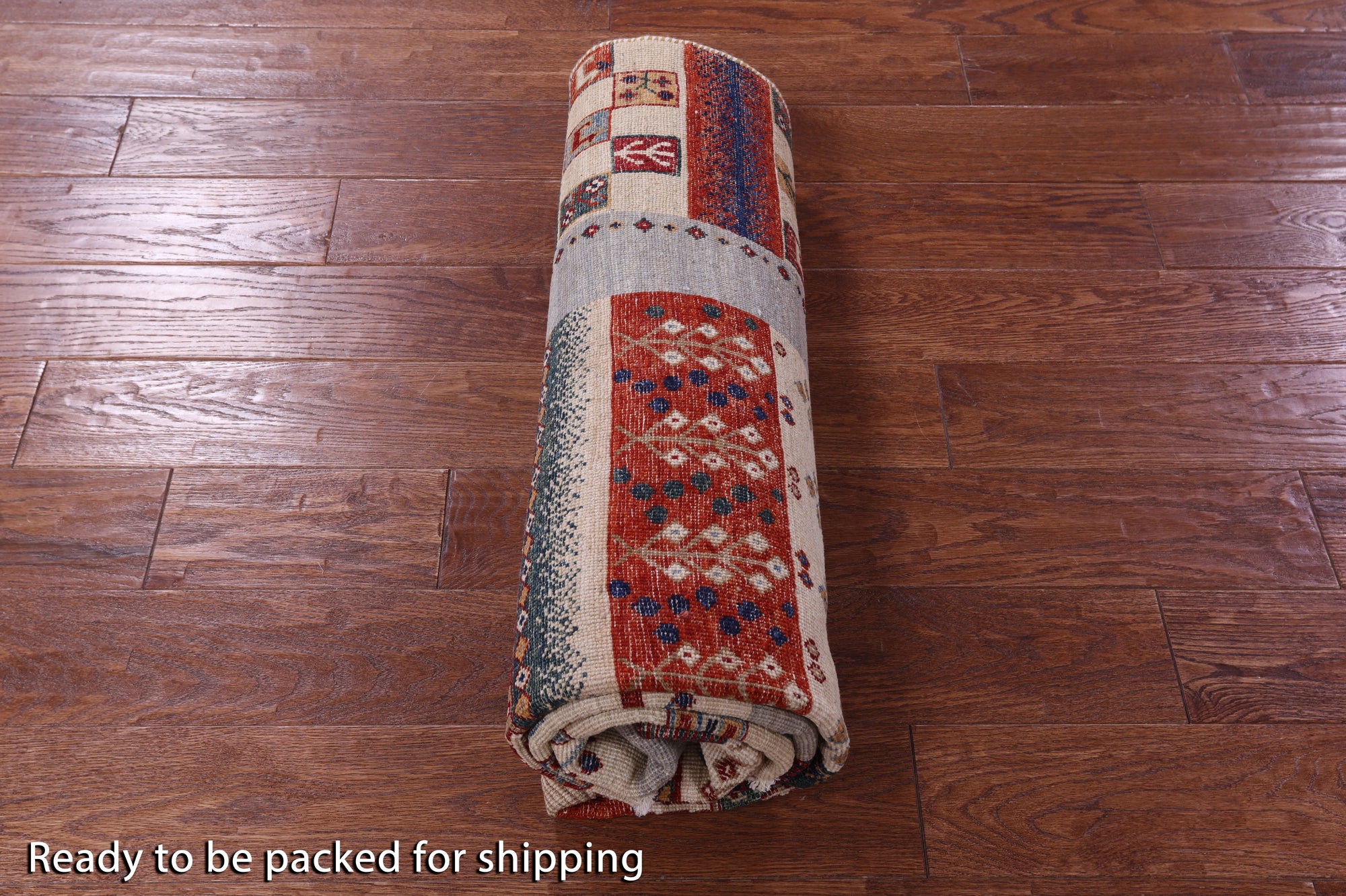 Tribal Persian Gabbeh Hand Knotted Wool Rug - 4' 9" X 6' 9" - Golden Nile