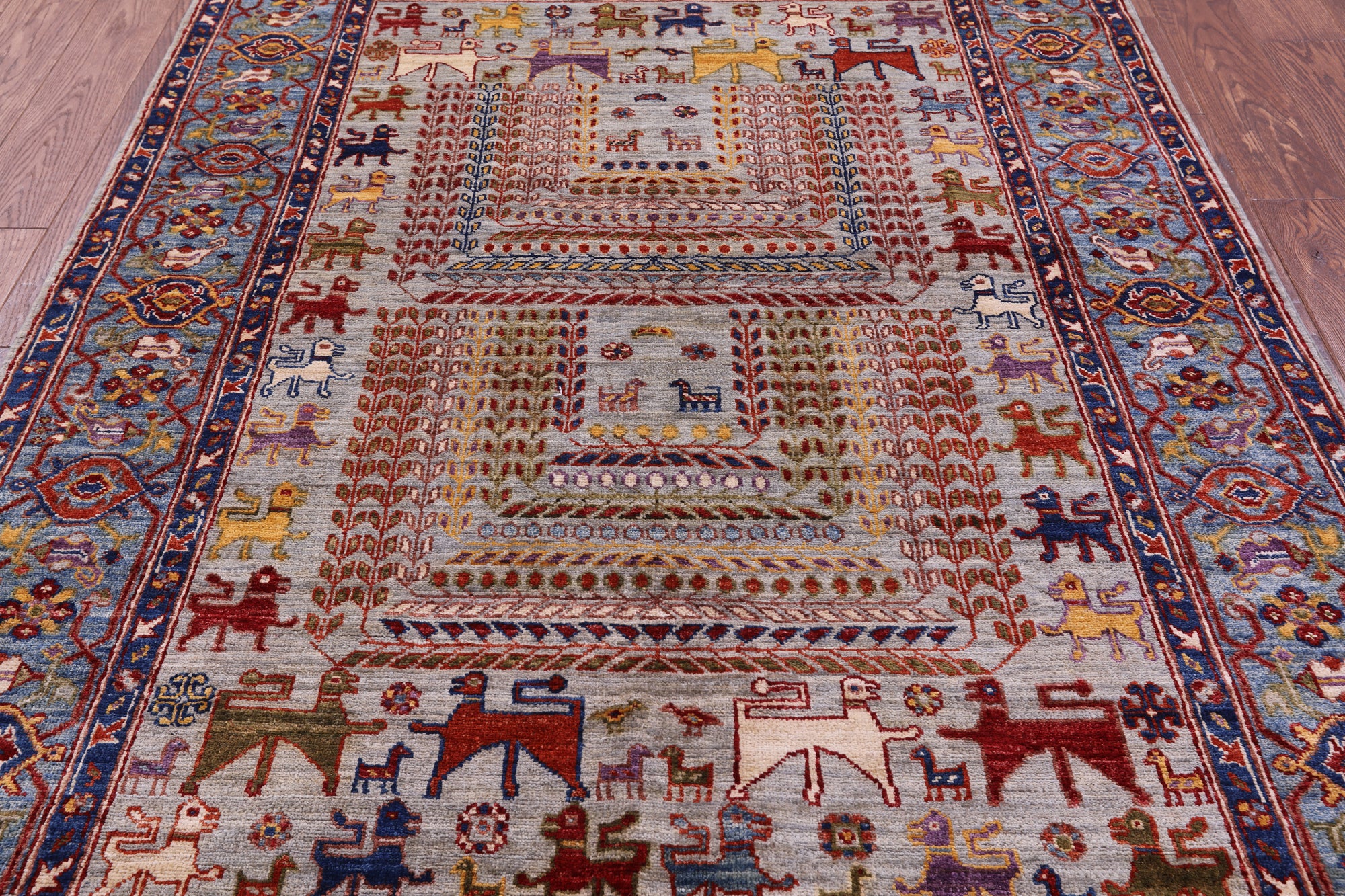 Persian Fine Serapi Hand Knotted Wool Rug - 4' 10" X 6' 8" - Golden Nile