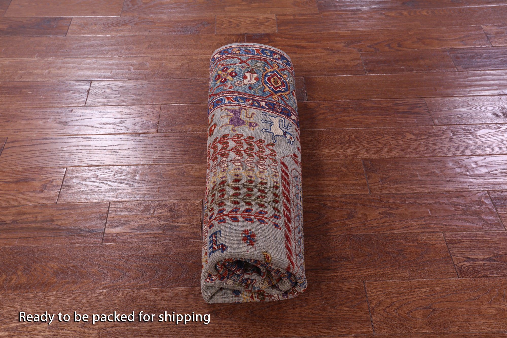 Persian Fine Serapi Hand Knotted Wool Rug - 4' 10" X 6' 8" - Golden Nile