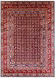 Antiqued Pazyryk Historical Design Hand Knotted Wool Rug - 8' 9" X 12' 2" - Golden Nile