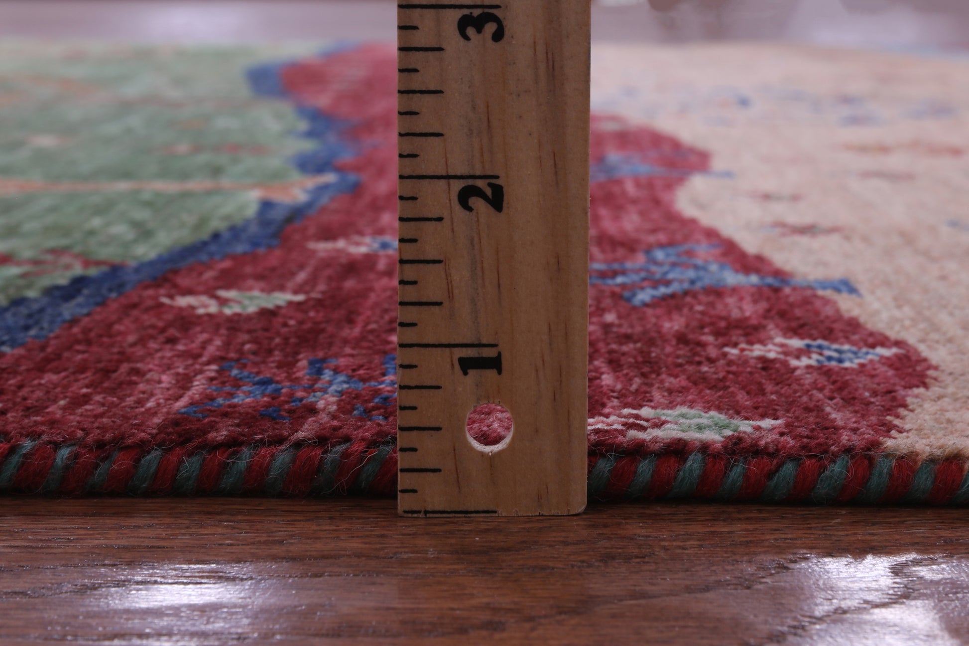 Tribal Persian Gabbeh Hand Knotted Wool Rug - 5' 2" X 6' 11" - Golden Nile