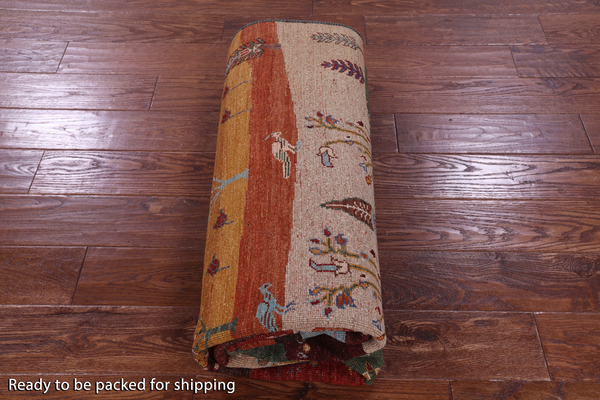 Tribal Persian Gabbeh Hand Knotted Wool Rug - 5' 0" X 6' 9" - Golden Nile