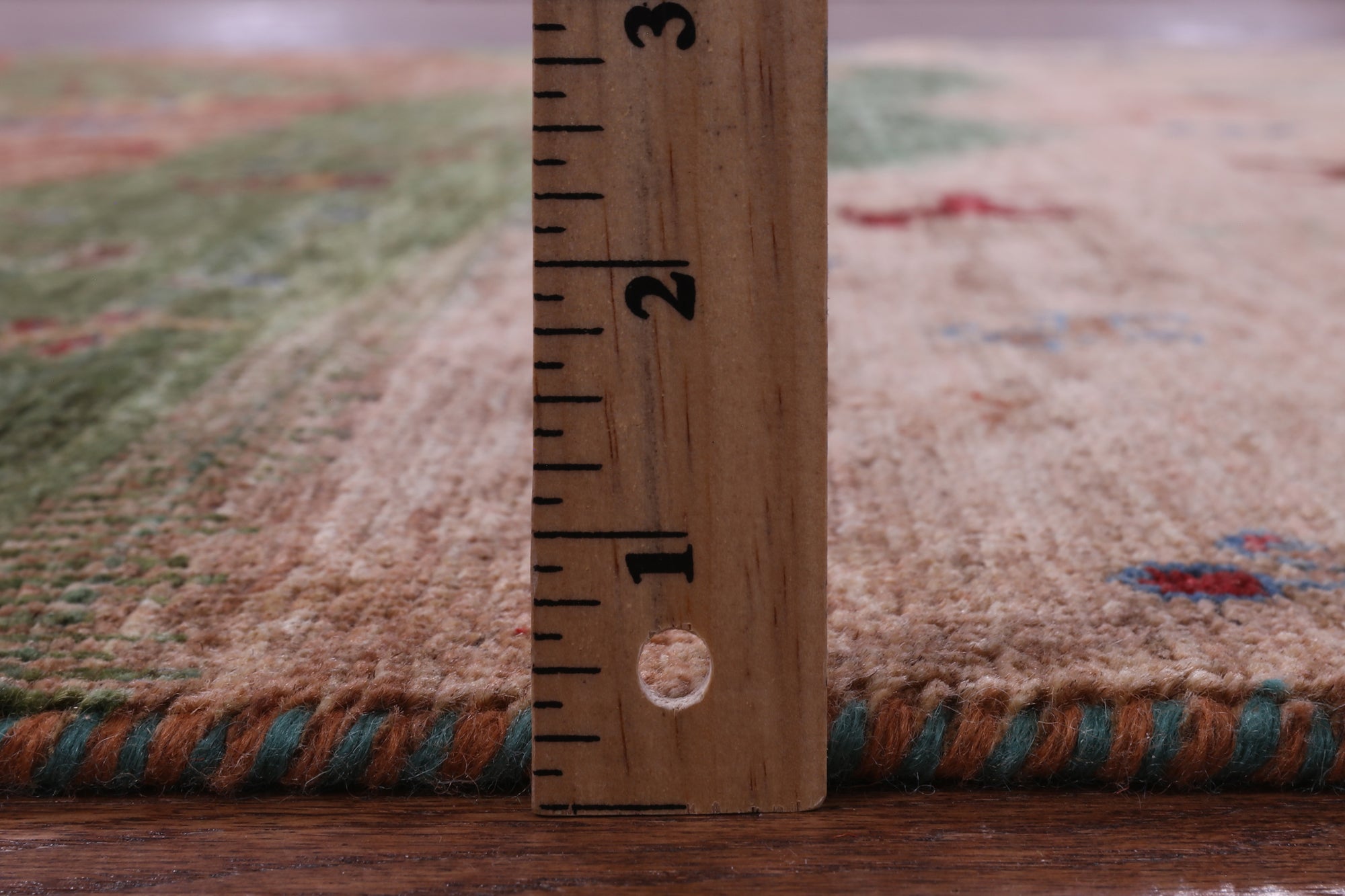 Tribal Persian Gabbeh Handmade Wool Rug - 5' 3" X 6' 8" - Golden Nile
