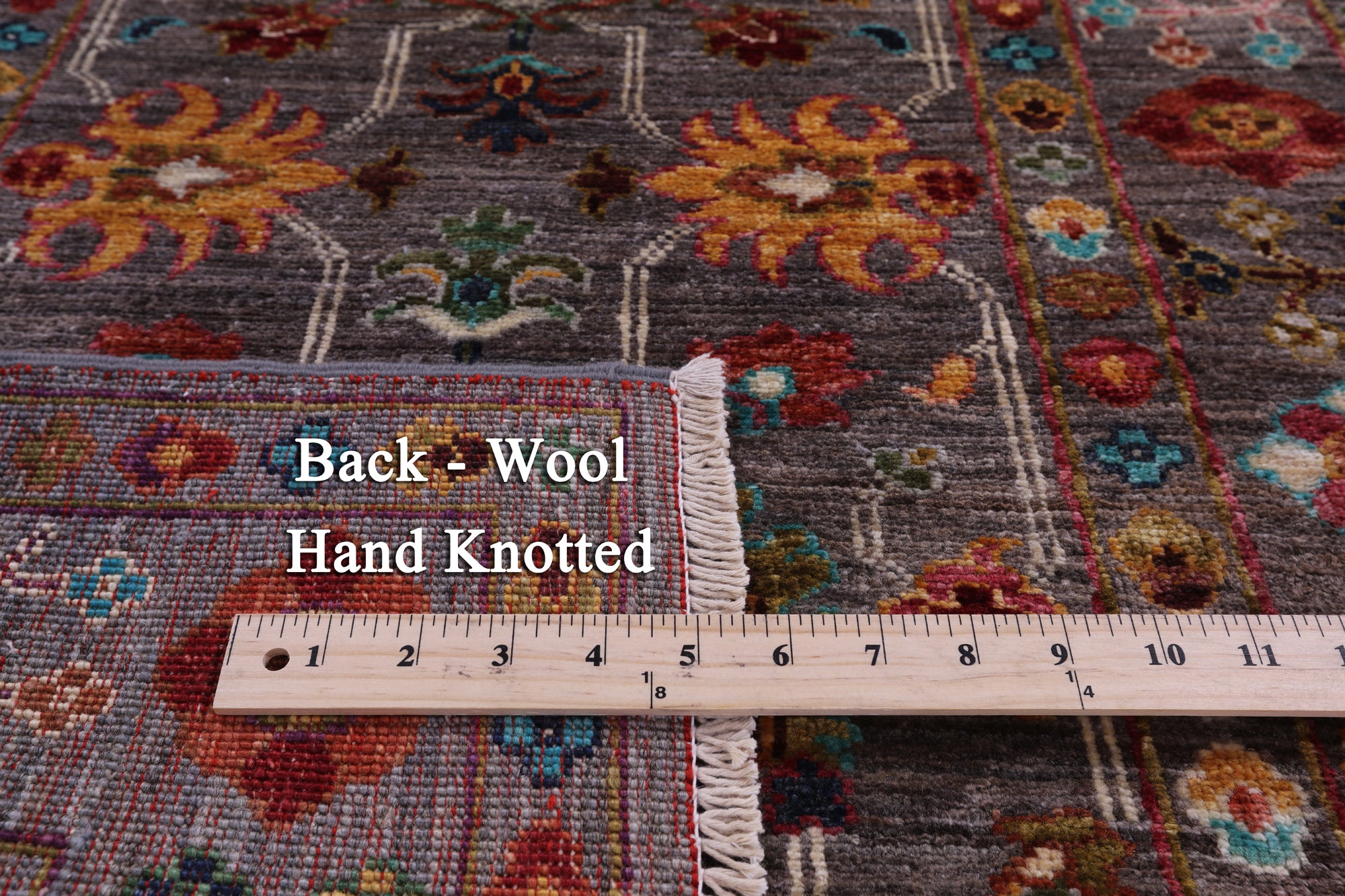 Peshawar Hand Knotted Wool Runner Rug - 2' 9" X 8' 5" - Golden Nile