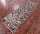 Peshawar Hand Knotted Wool Runner Rug - 2' 9" X 8' 5" - Golden Nile