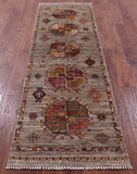 Turkmen Ersari Handmade Wool Runner Rug - 2' 7" X 8' 7" - Golden Nile