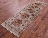 Turkmen Ersari Handmade Wool Runner Rug - 2' 7" X 8' 7" - Golden Nile