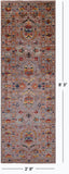 Peshawar Handmade Wool Runner Rug - 2' 9" X 8' 3" - Golden Nile