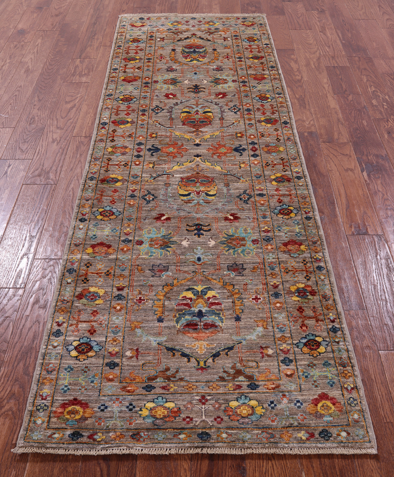 Peshawar Handmade Wool Runner Rug - 2' 9" X 8' 3" - Golden Nile
